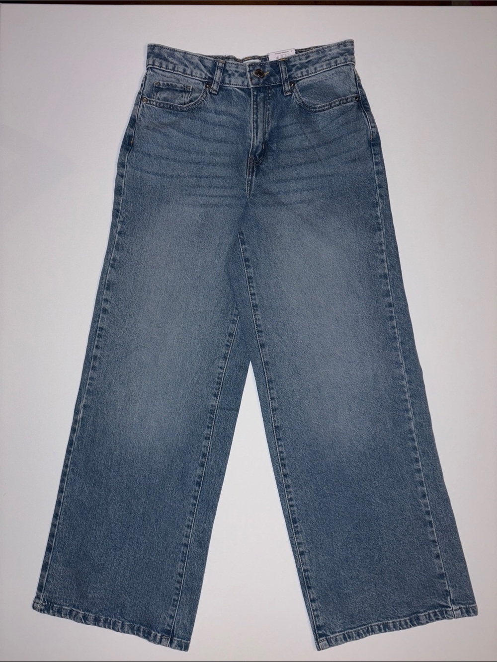 Time and Tru High-Rise Wide Leg Jeans - Light Blue Wash